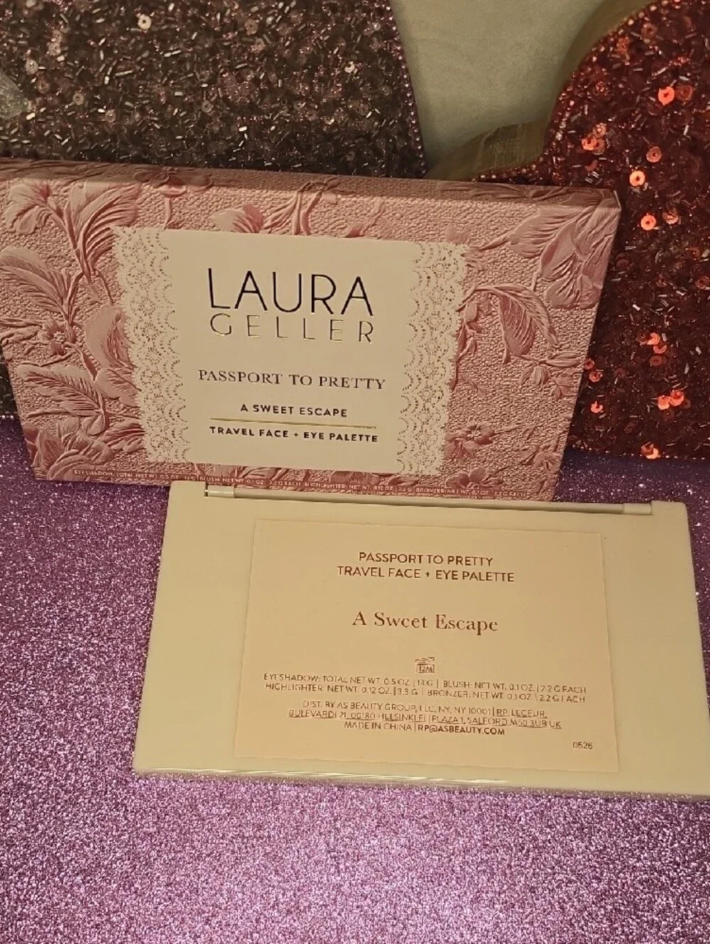 🎉HP🎉💖NWT💖 Laura Geller Eyeshadow & Face Palette in Pink, Purple, Gold